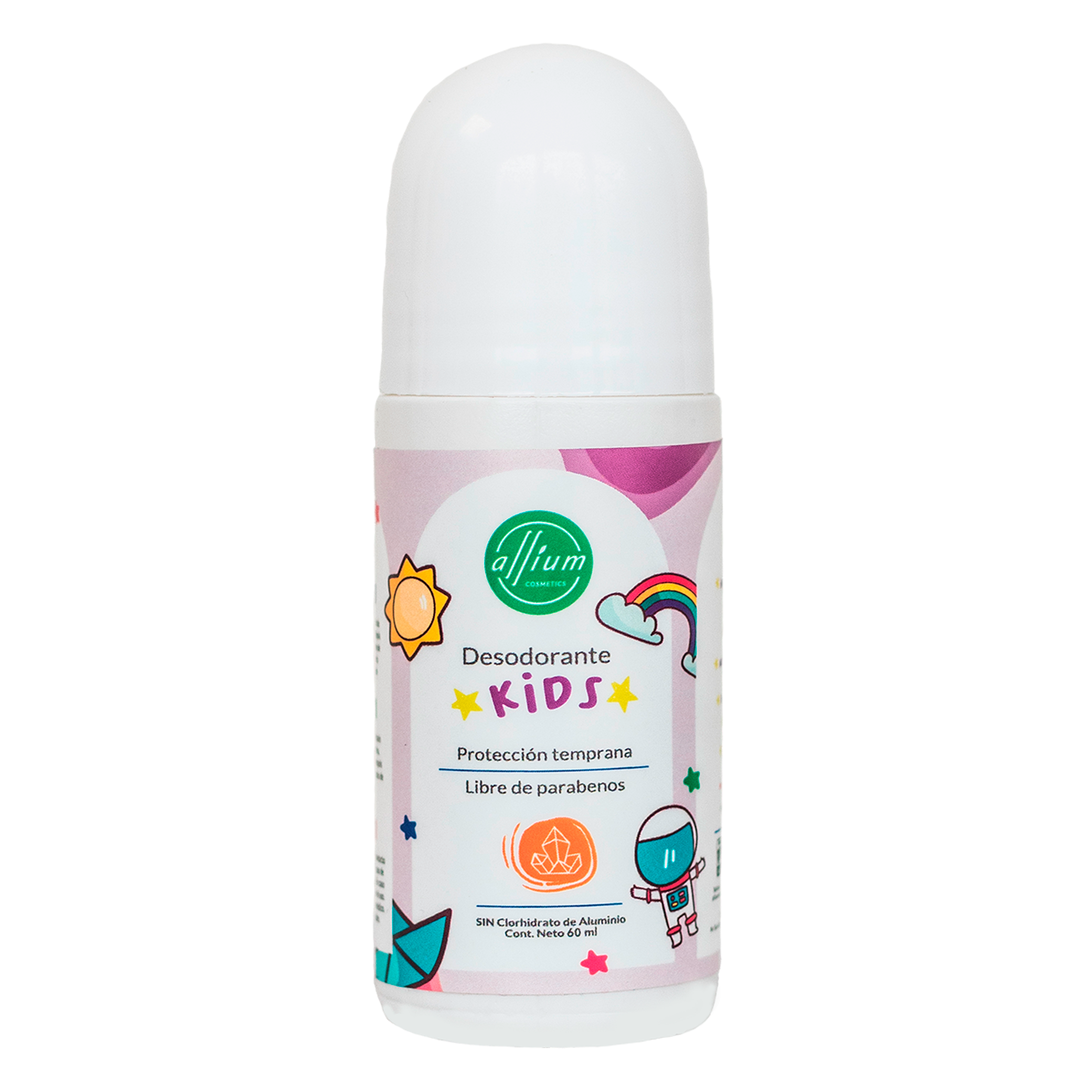 Desodorante Natural Unisex Para Niños - Kids Roll On 60 Ml