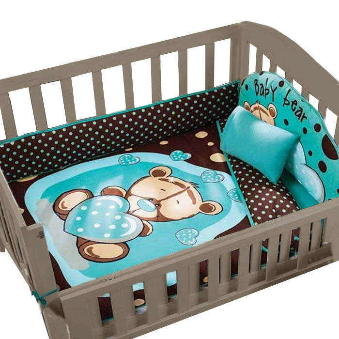 Juego de cuna-corral para niños | Regalo de babyshower | Con sábanas, edredón, protectores para cuna