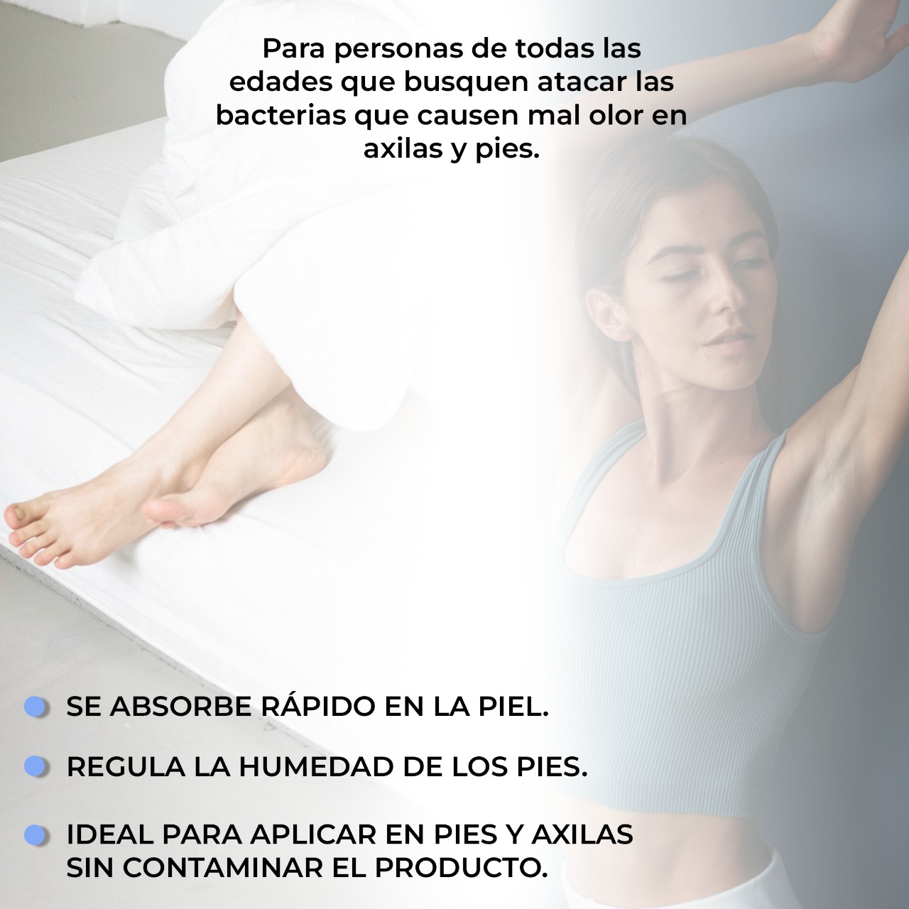 Desodorante Natural Spray 20 Ml Pies Y Axilas.