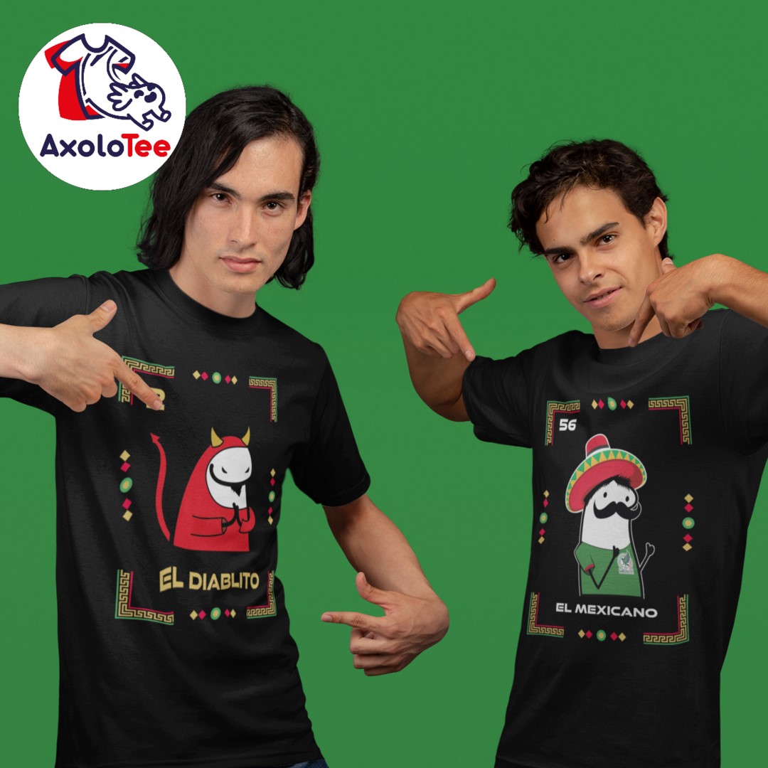 Axolotee Playera Caballero - Flork El Mexicano