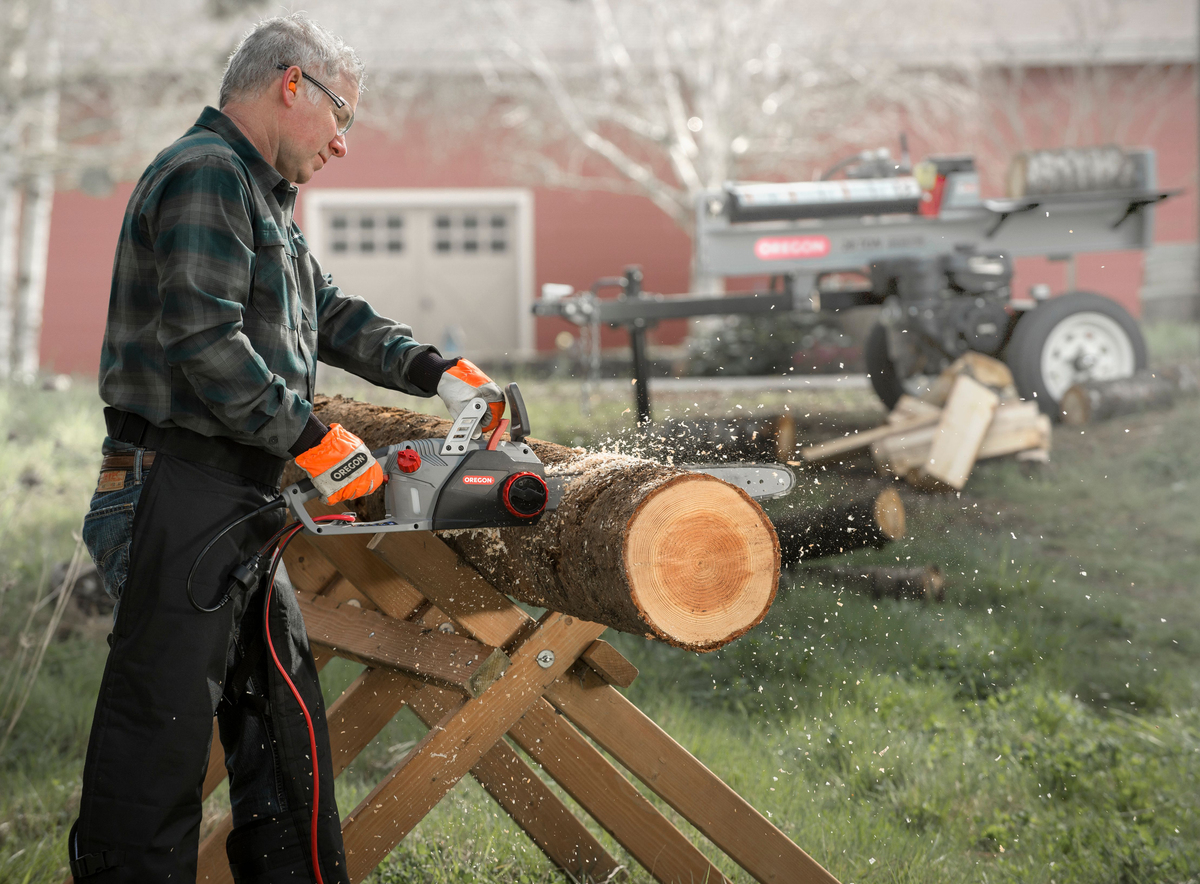 Motosierra Eléctrica Oregón Autoafilable Con Barra De 18" Americana