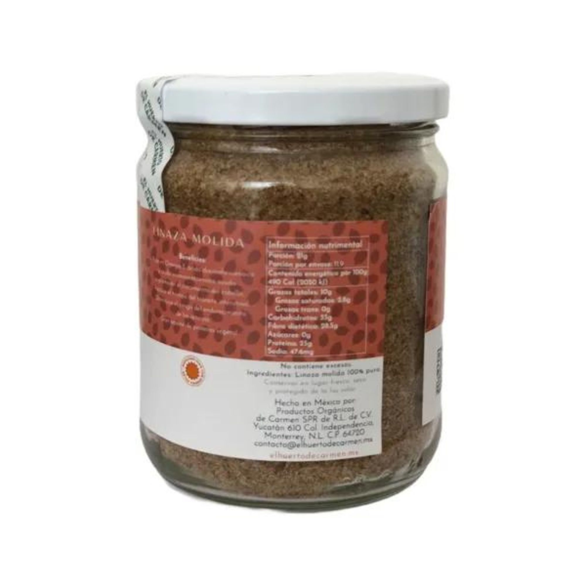 Linaza Molida Agroecológica Orgánica 250g Huerto De Carmen
