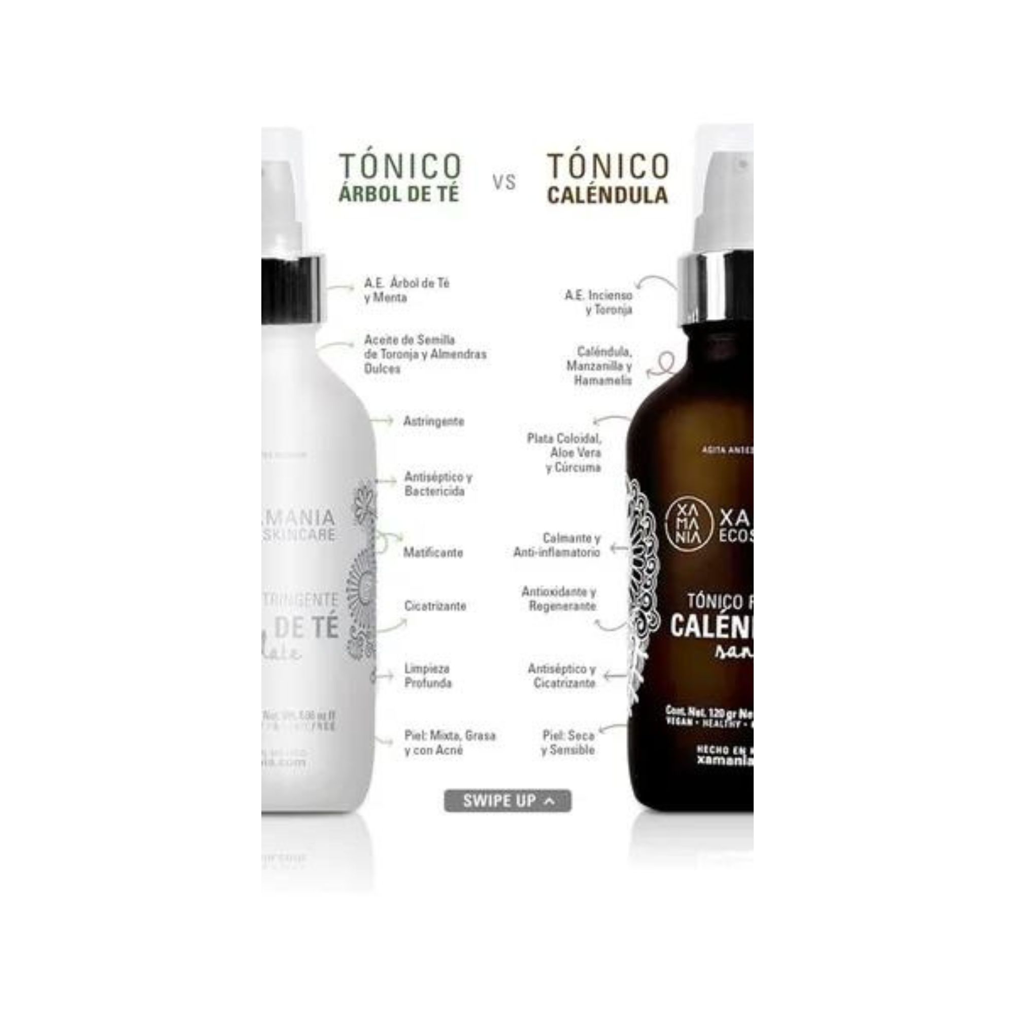 Tónico Facial Árbol De Té 120g Xamania Vegan Clean Beauty