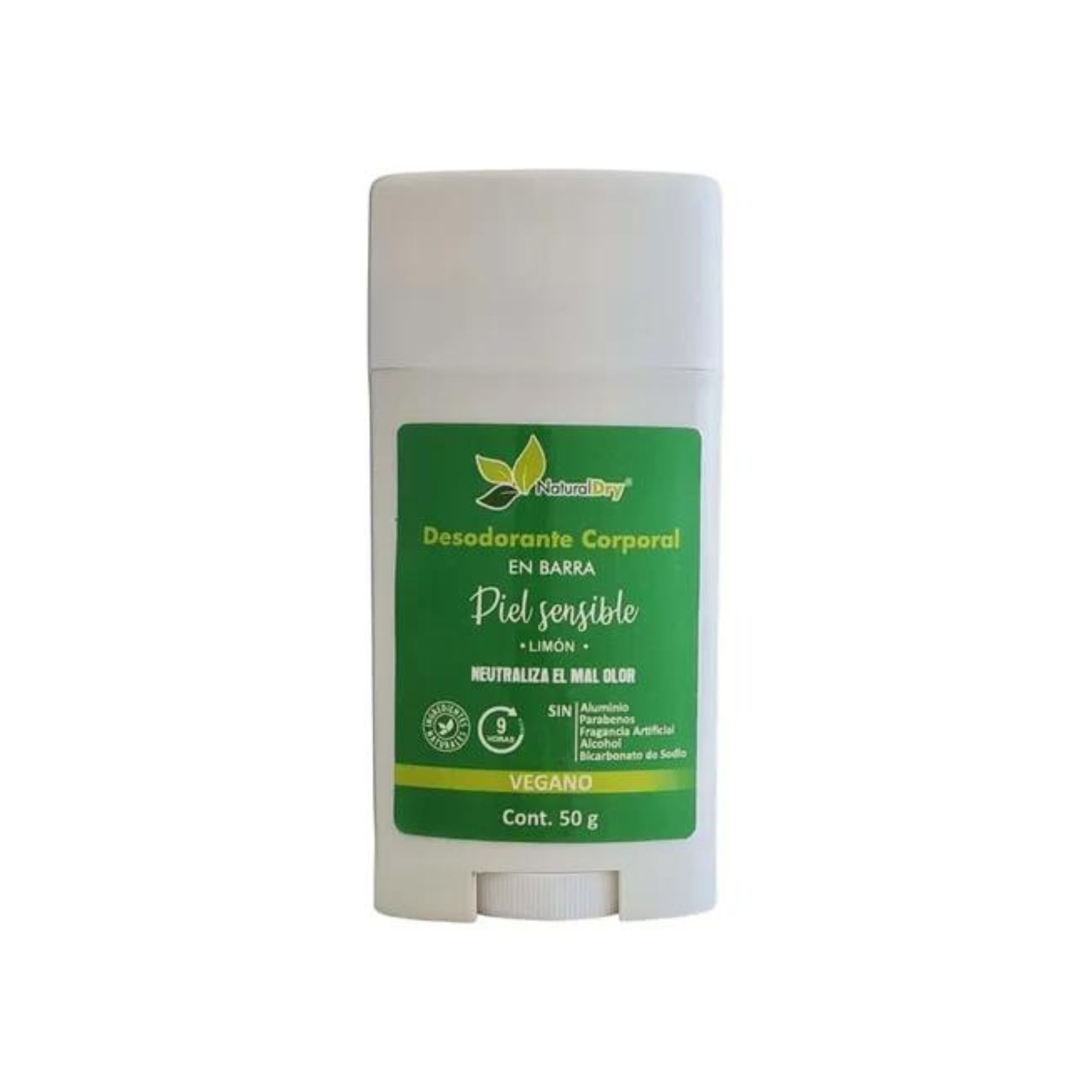 Desodorante NaturalDry Piel Sensible En Barra 50g Vegano