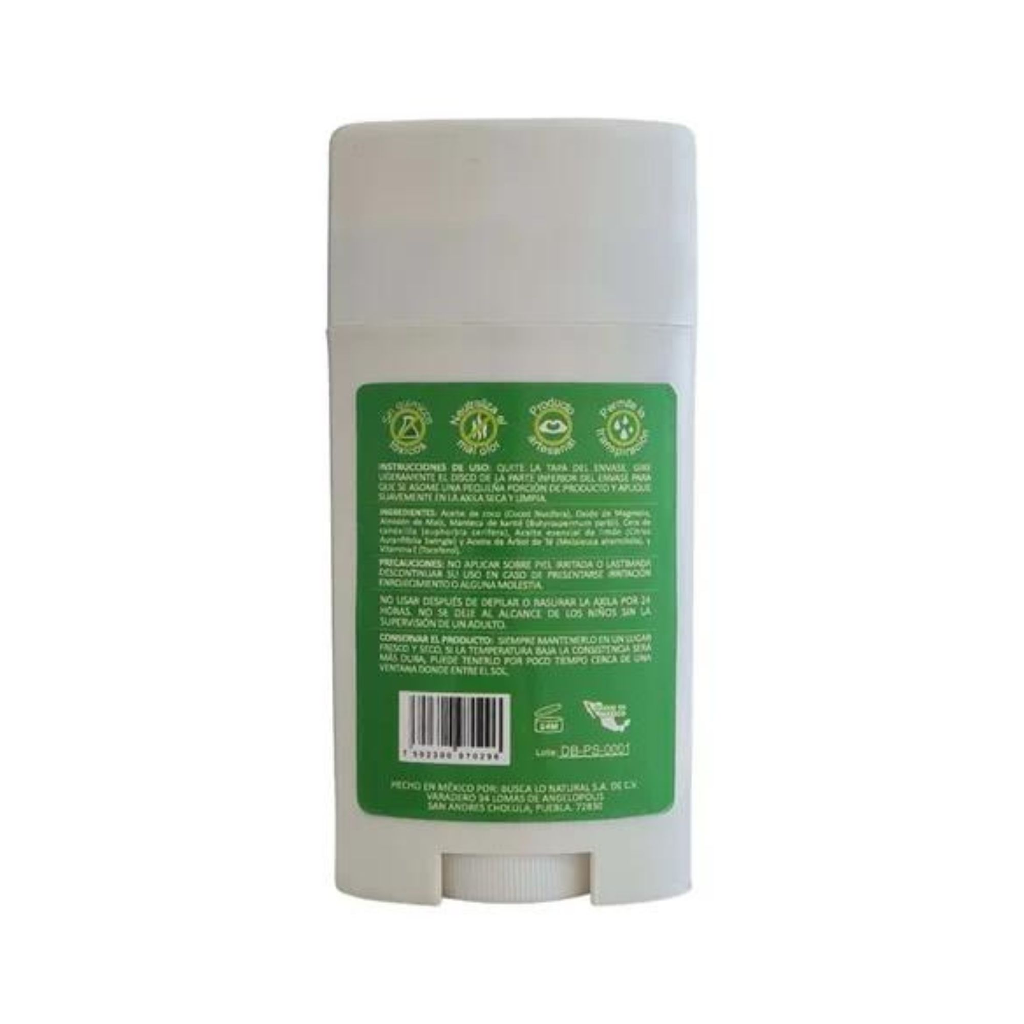 Desodorante NaturalDry Piel Sensible En Barra 50g Vegano