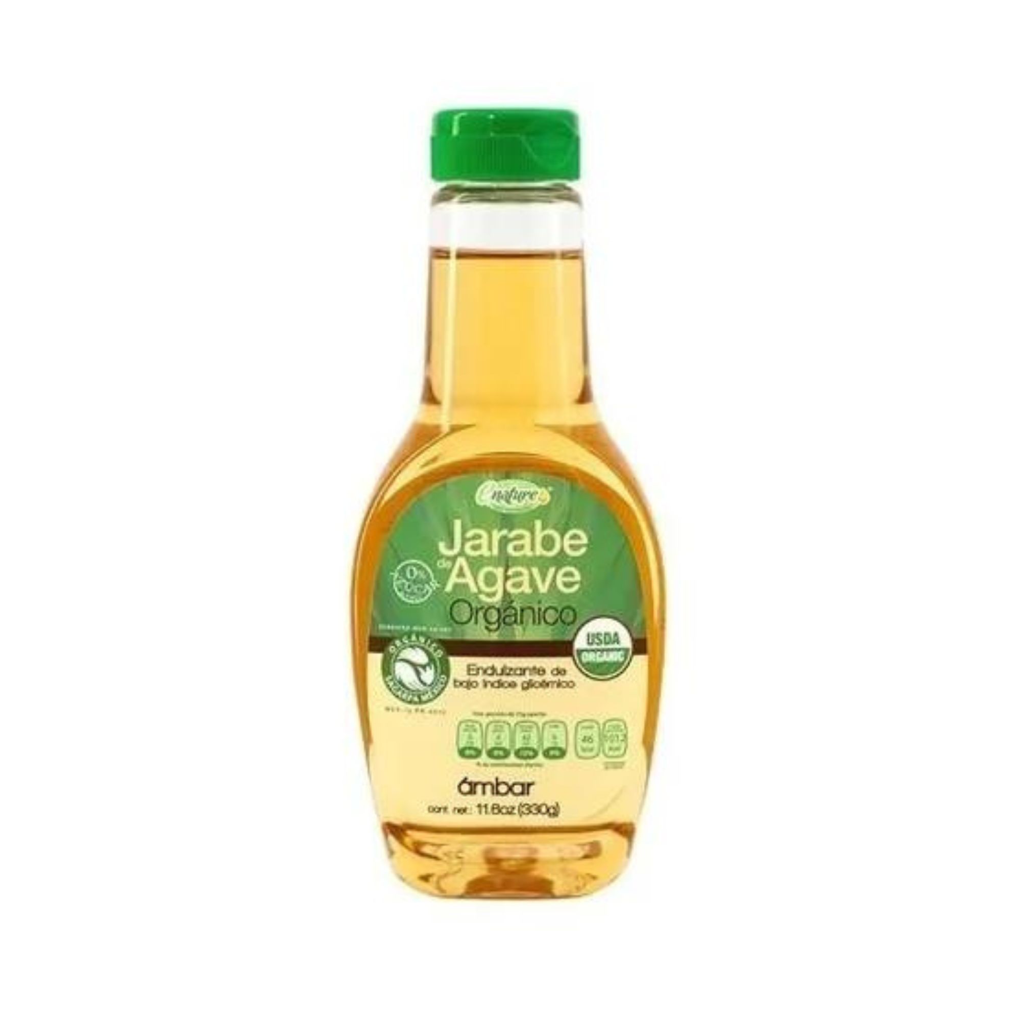 Jarabe De Agave Orgánico Ámbar 330g Enature Kosher
