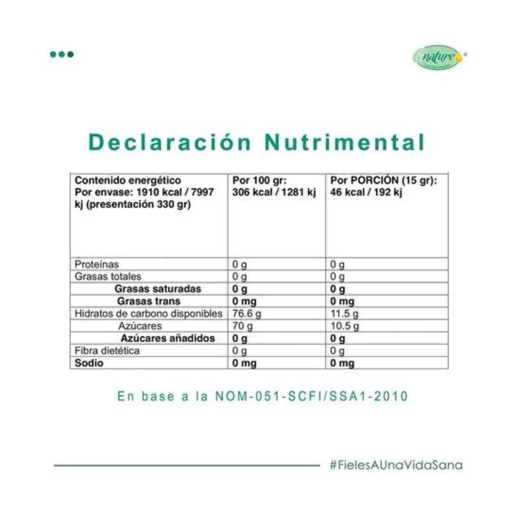 Jarabe De Agave Orgánico Ámbar 330g Enature Kosher