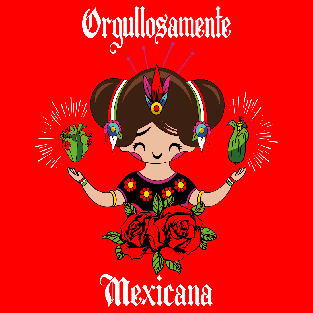 AxoloTee Playera Dama - Orgullosamente Mexicana