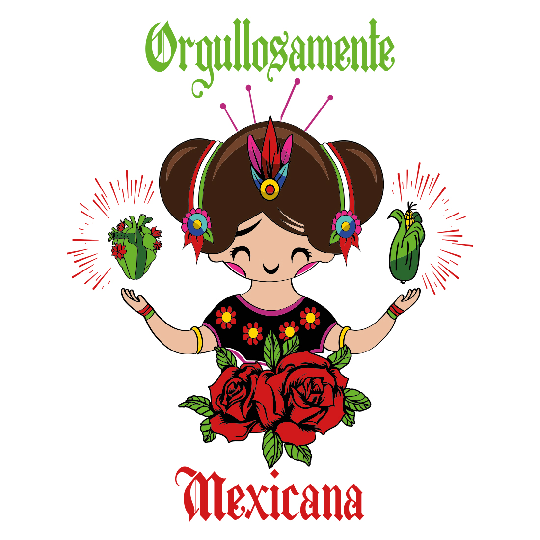 AxoloTee Playera Dama - Orgullosamente Mexicana