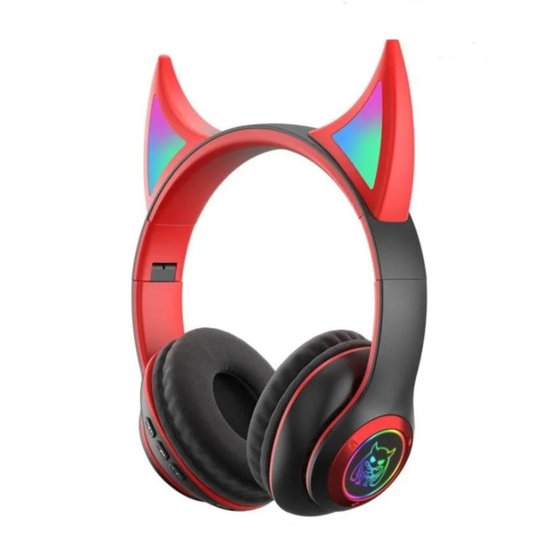 Audifonos Diadema Diablo Extra Bass Luces Bluetooth Inalambricos