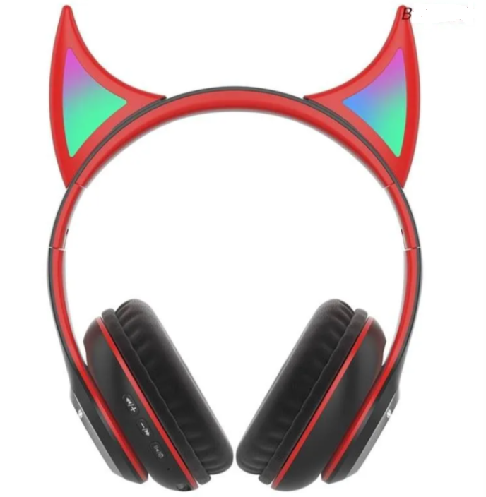 Audifonos Diadema Diablo Extra Bass Luces Bluetooth Inalambricos