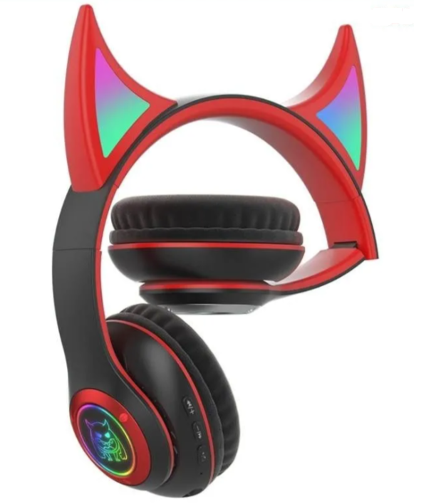 Audifonos Diadema Diablo Extra Bass Luces Bluetooth Inalambricos