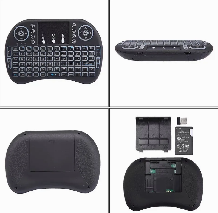 Mini Teclado Inalambrico Con Luz Iluminado 2.4 Ghz Litio