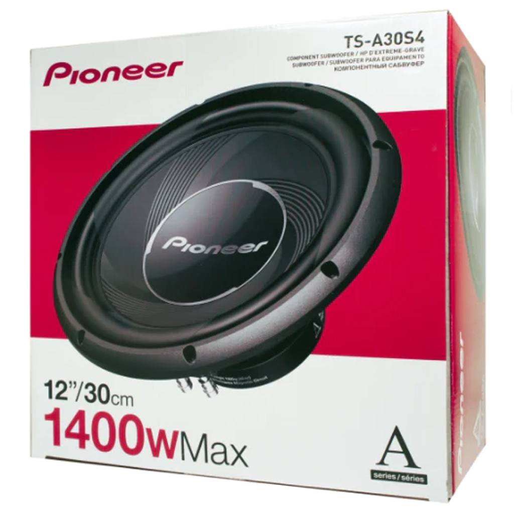 Subwoofer Pioneer 12 Pulgadas Ts-a30s4 Bobina Sencilla 1400 Watts 4 Ohms Serie A