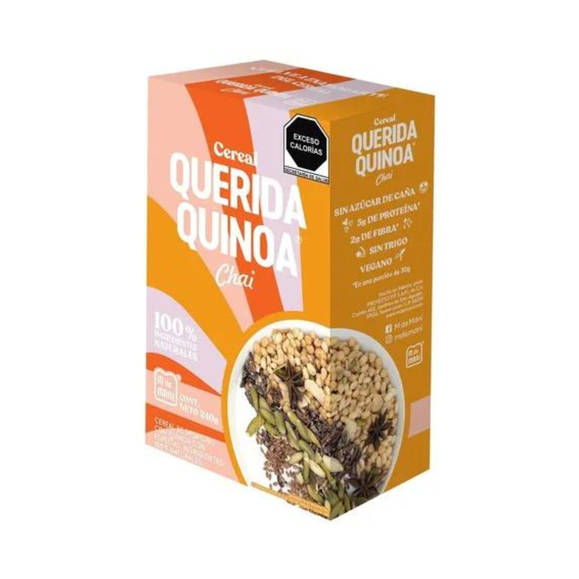Cereal Querida Quinoa Chai 240g M De Maní Sin Azúcar Natural