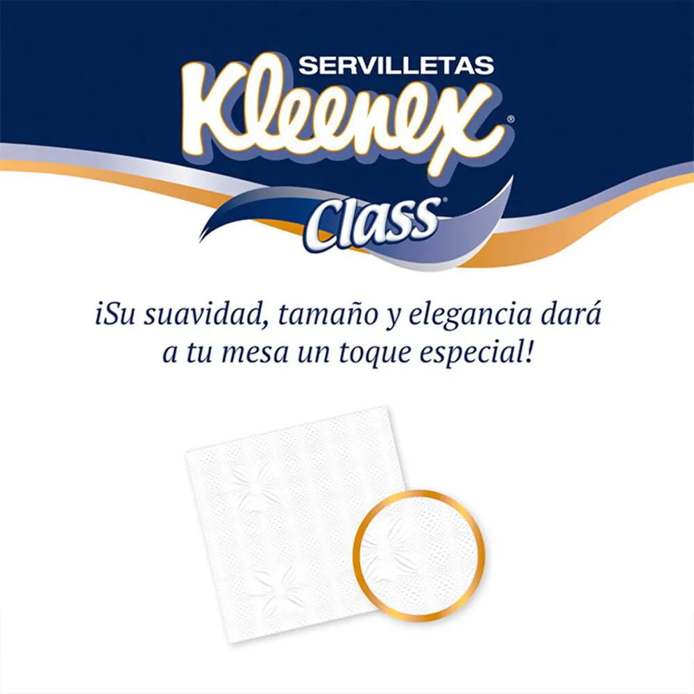 2 Paq. De Servilletas De 200 Hojas Kleenex Class 000088020 SMS