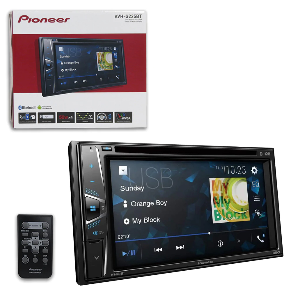 Autoestereo DVD multimedia De Pantalla Pioneer Usb Bluetooth Avh-g225bt 6.2 Pulgadas