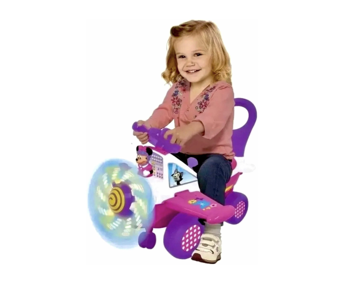 Avión de Juguete Montable Minnie Mouse con luces y sonido