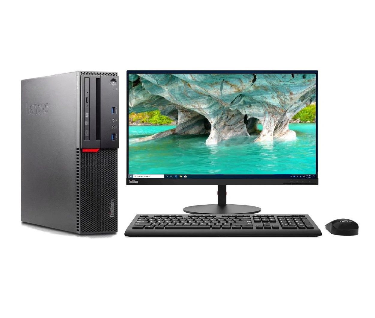 PC Lenovo ThinkCentre M900 SFF Core i5-6500, RAM 8GB, SSD 512GB, Monitor 24". Reacondiocionado. Grado A 