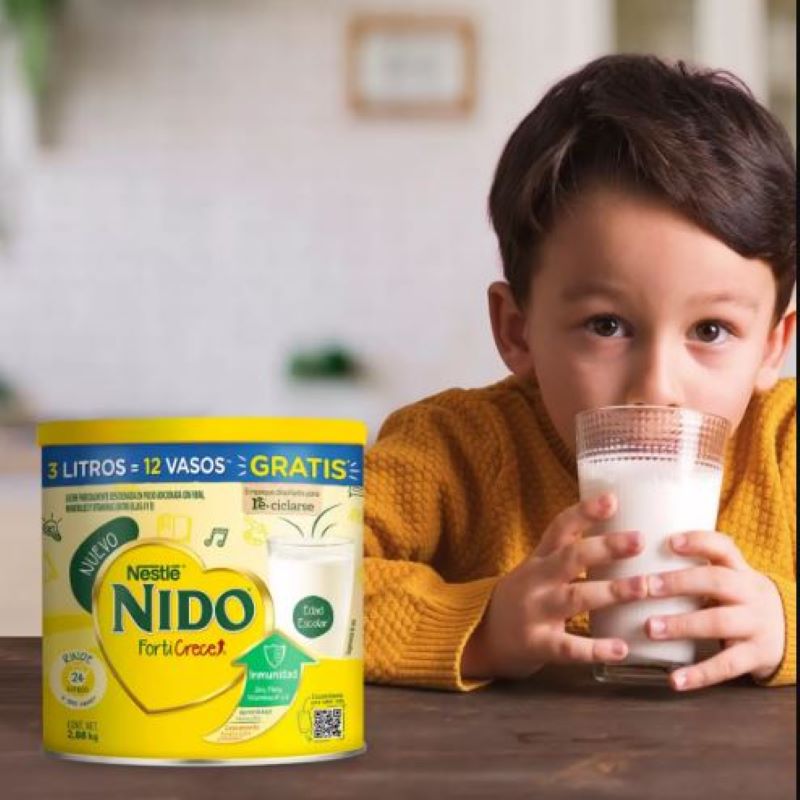 Leche Nido Forticrece 671205 2.88 kg Entera Fortificada -Amarillo