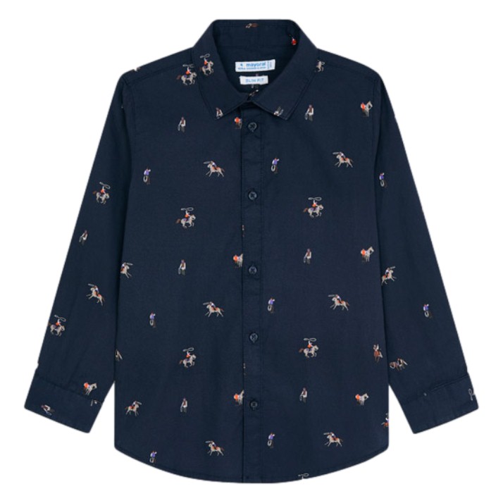 Camisa Manga Larga Estampada Niño Marca Mayoral