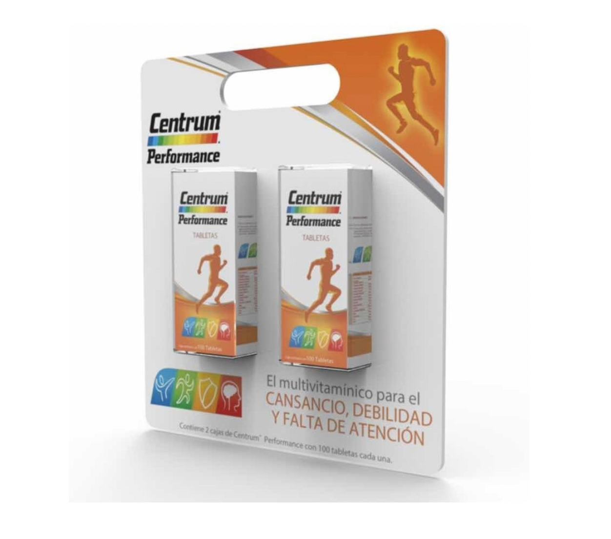 Centrum Performance Vitaminas 2 Pack 100 Tabletas c/u
