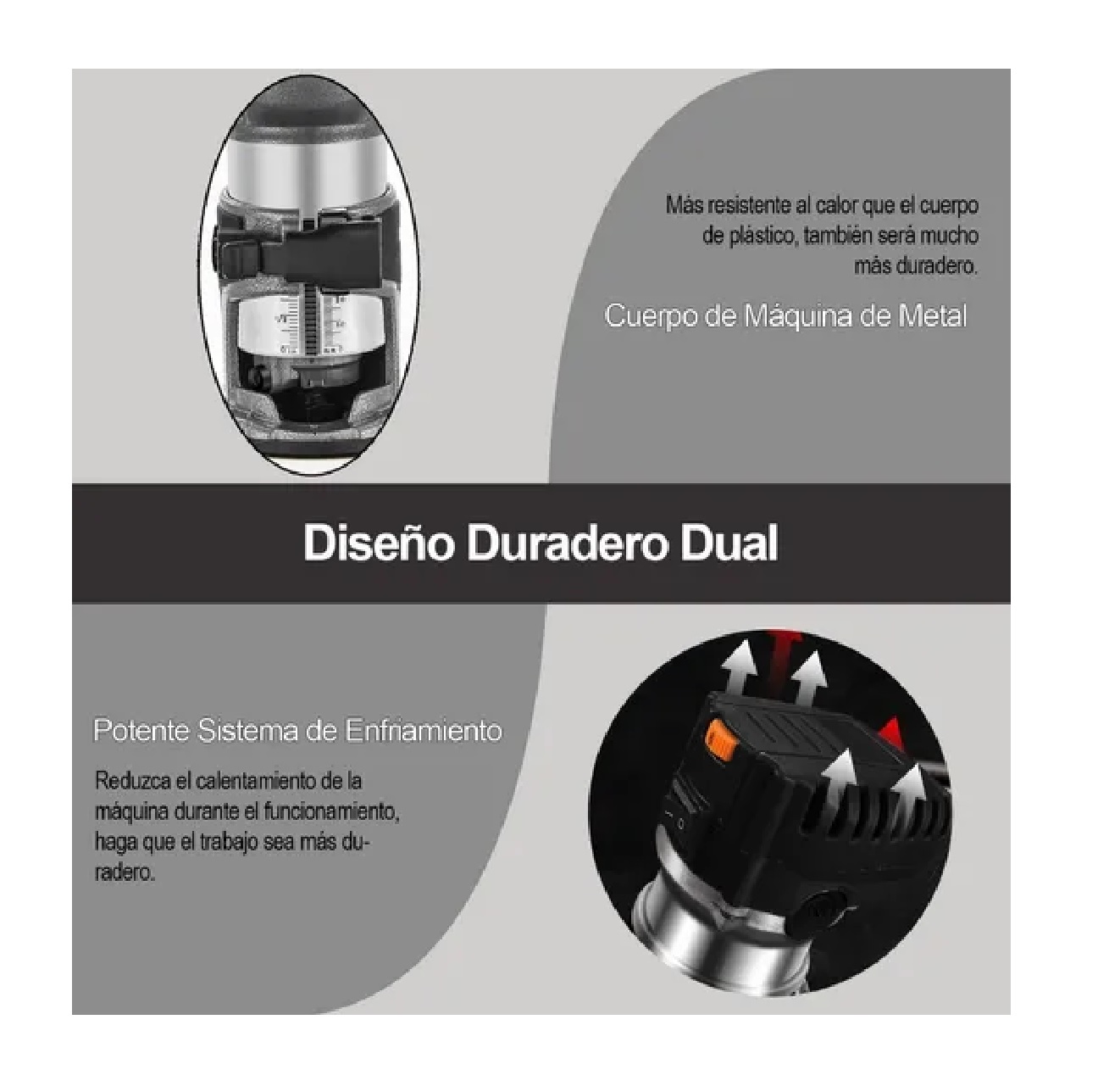Router Madera Recortadora Rebajadora 6 Velocidades Variables