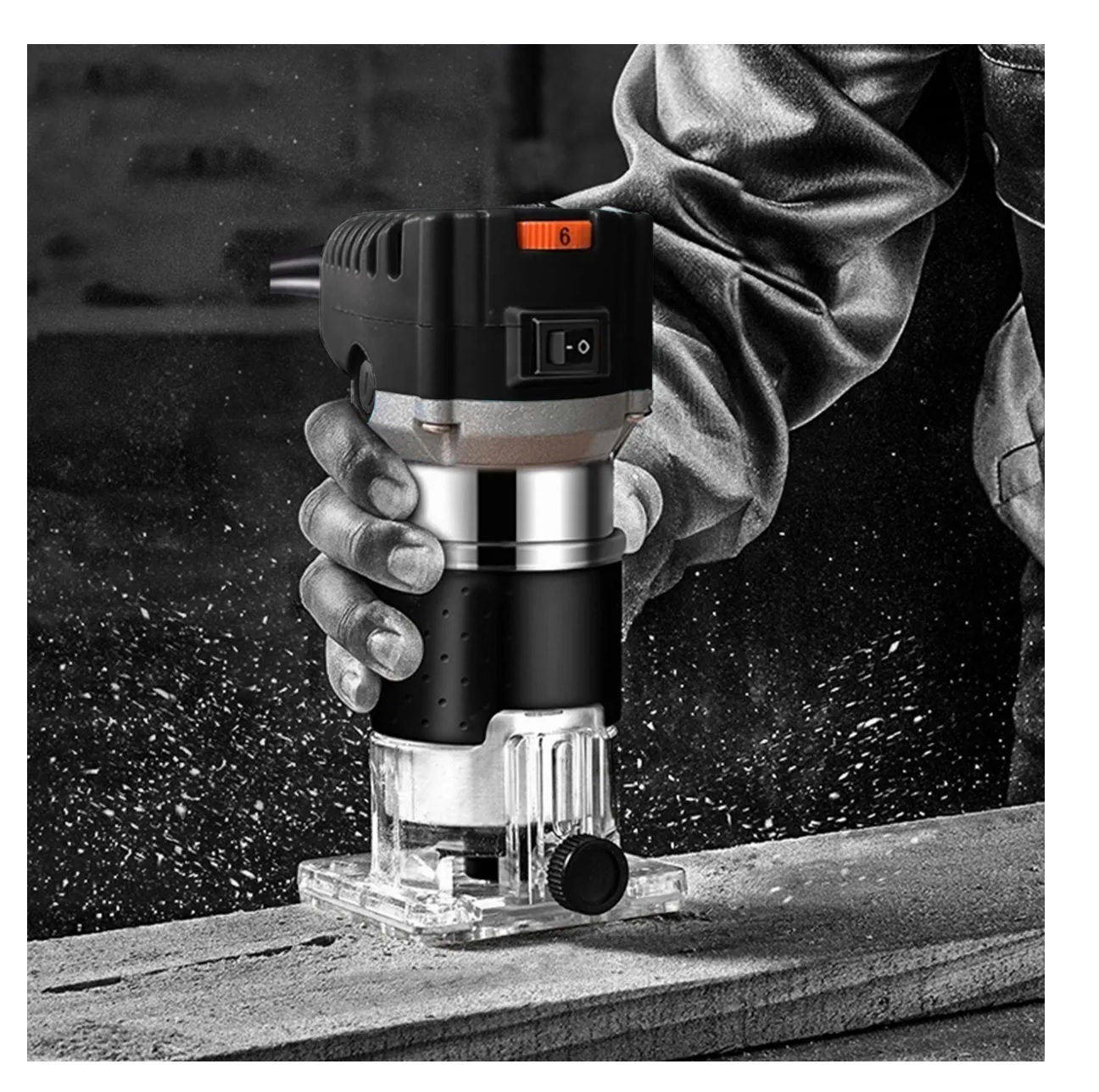 Router Madera Recortadora Rebajadora 6 Velocidades Variables