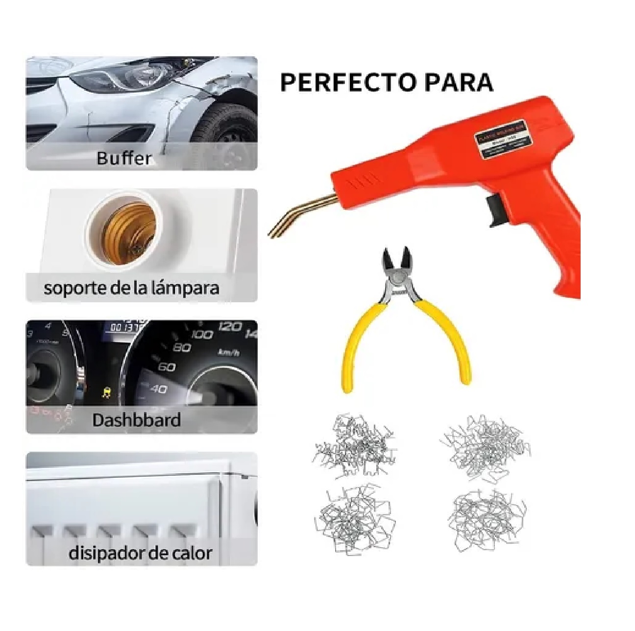 Kit De Soldador De Plástico Portátil De Pvc Para Auto
