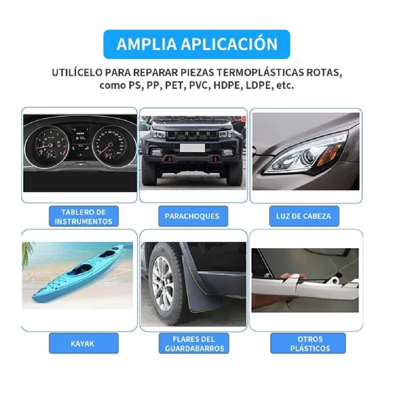 Kit De Soldador De Plástico Portátil De Pvc Para Auto