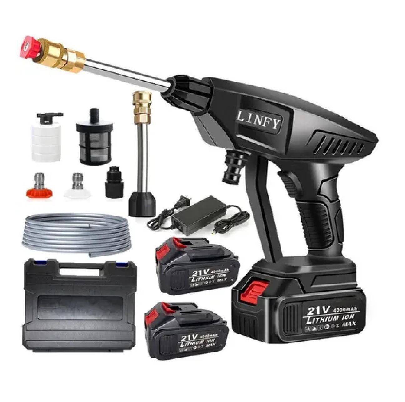 Pistola De Alta Presión Inalámbrica Para Lavado De Auto