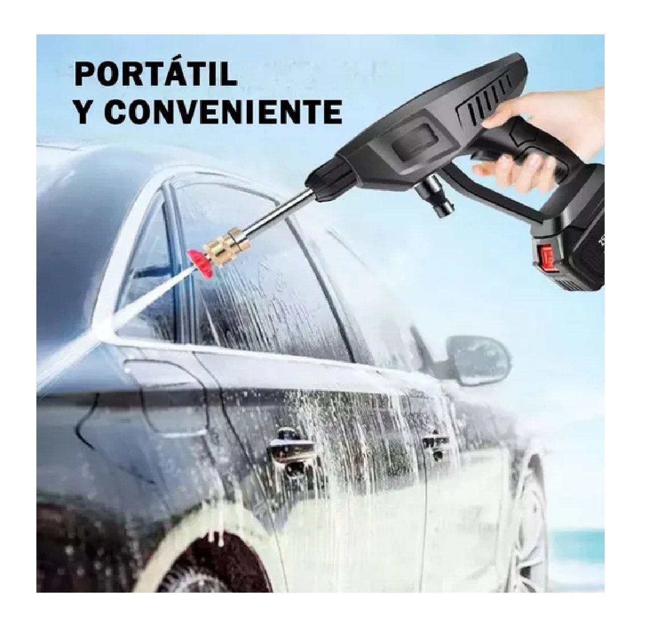 Pistola De Alta Presión Inalámbrica Para Lavado De Auto