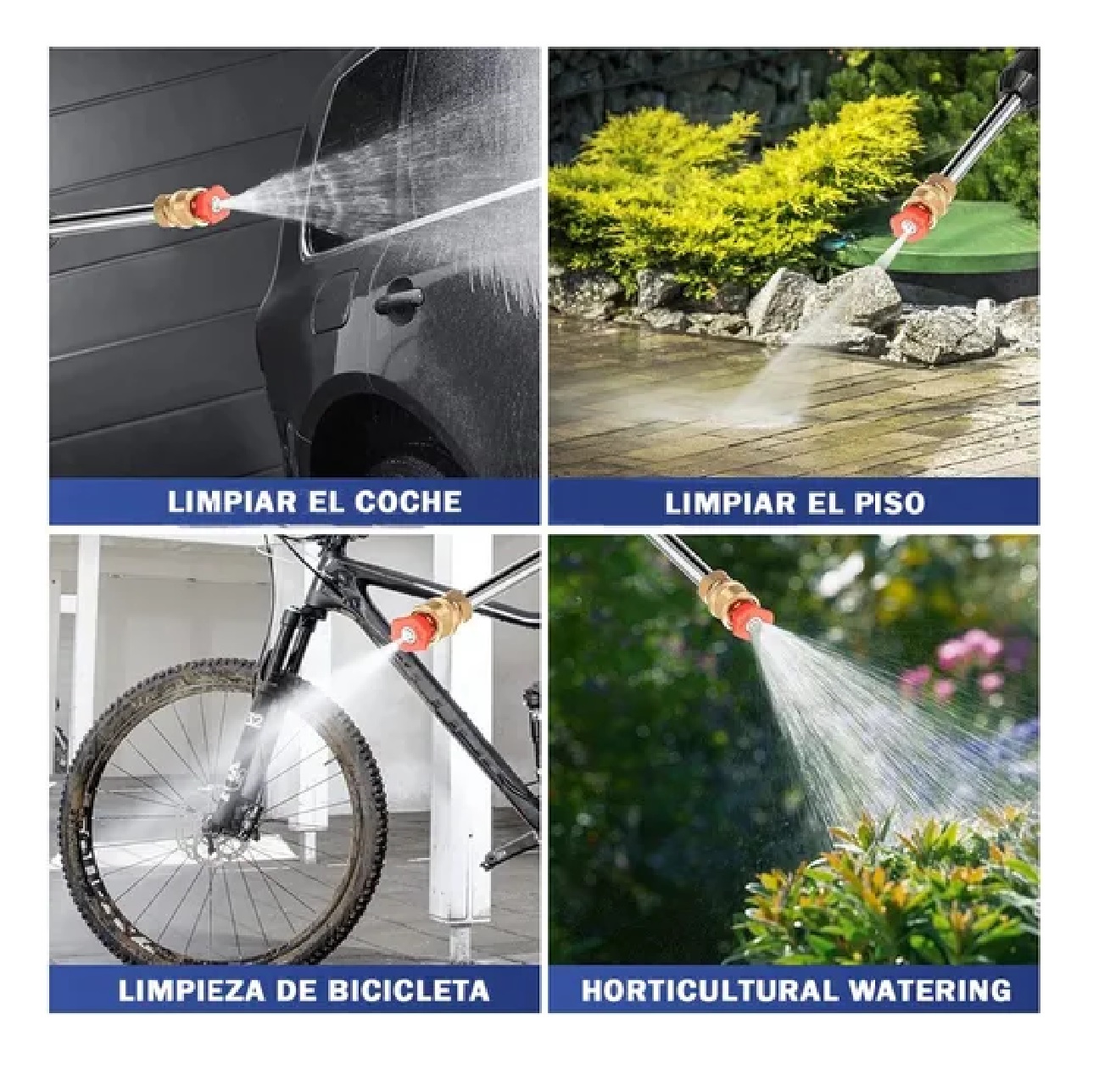 Pistola De Alta Presión Inalámbrica Para Lavado De Auto