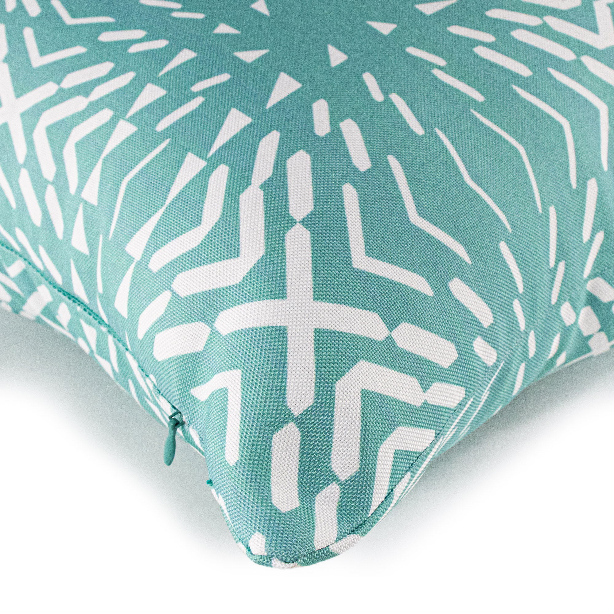 Juego de 2 Fundas para Cojín Decorativo 45 x 45 cm Ethnic Turquesa