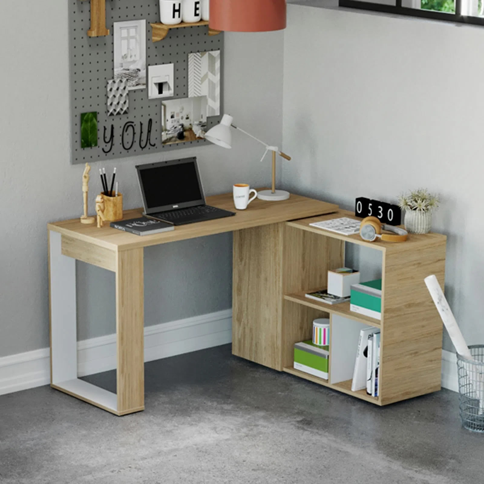 Escritorio Maderkit Cuadratta P00649EL-RO Estilo Ejecutivo SMAC