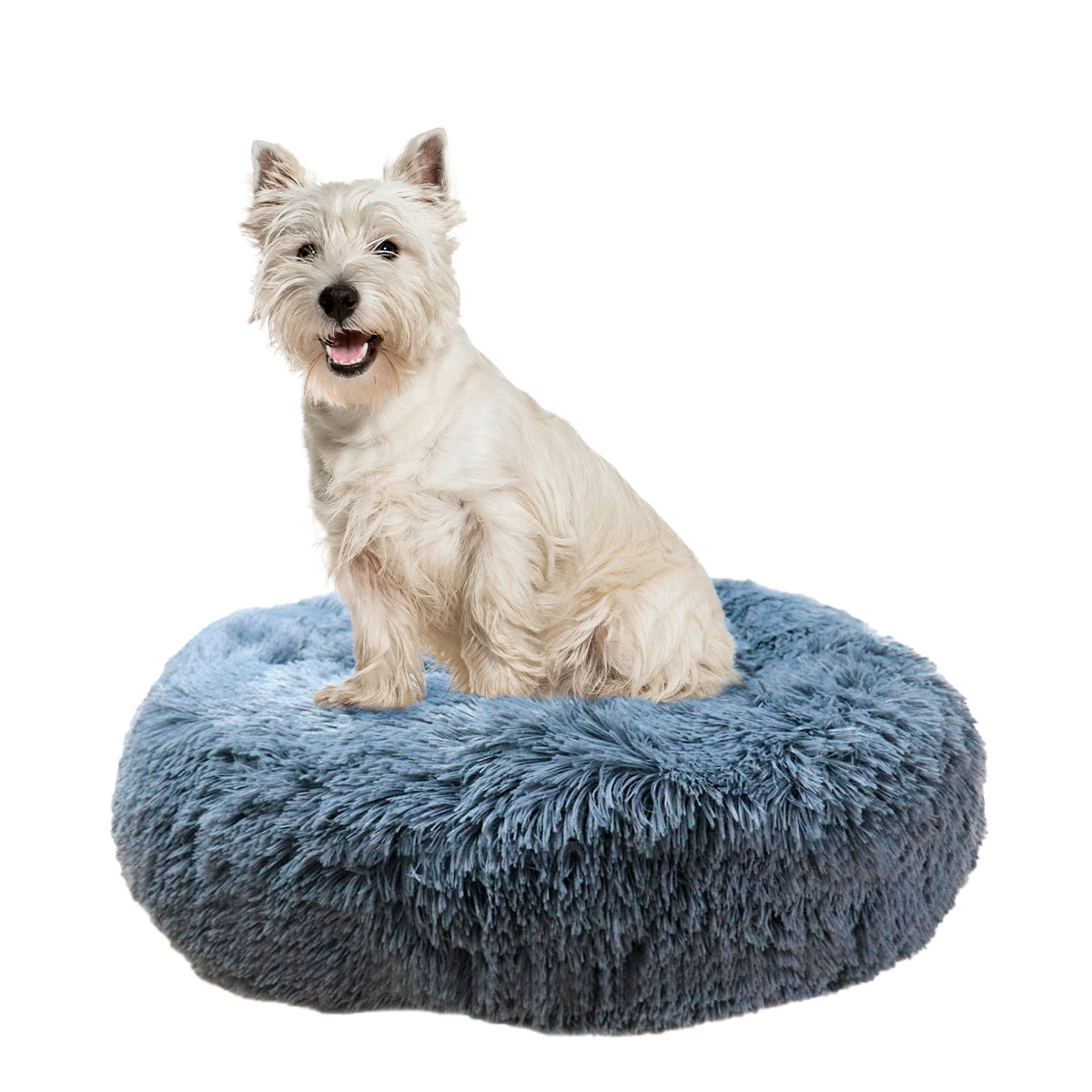 Cama mascotas para perro o gato antideslizante Pet Boutique Mediana Gris Tv Ofertas única con cierre, para un fácil retiro de funda y lavado, adaptable a todo tipo de clima + Cepillo Incluido 