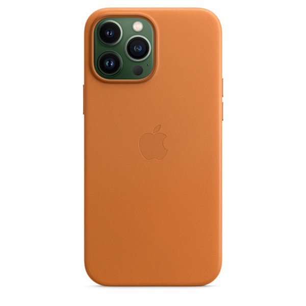 Funda de piel con MagSafe para el iPhone 13 Pro Max - Castaño Dorado