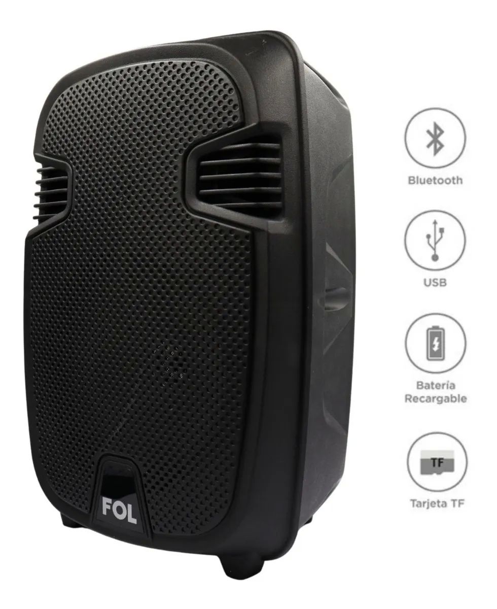 Bocina Fol 6.5 Bluetooth Micrófono Karaoke Música Inalámbrica.