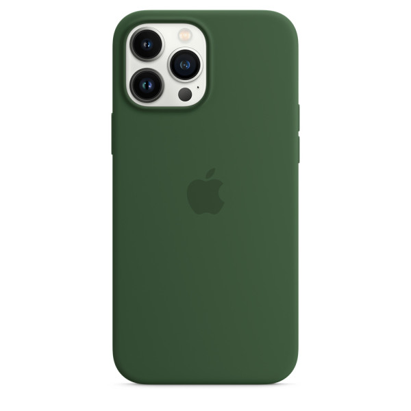 Funda de Silicon con MagSafe para el iPhone 13 Pro Max - Verde Trebol