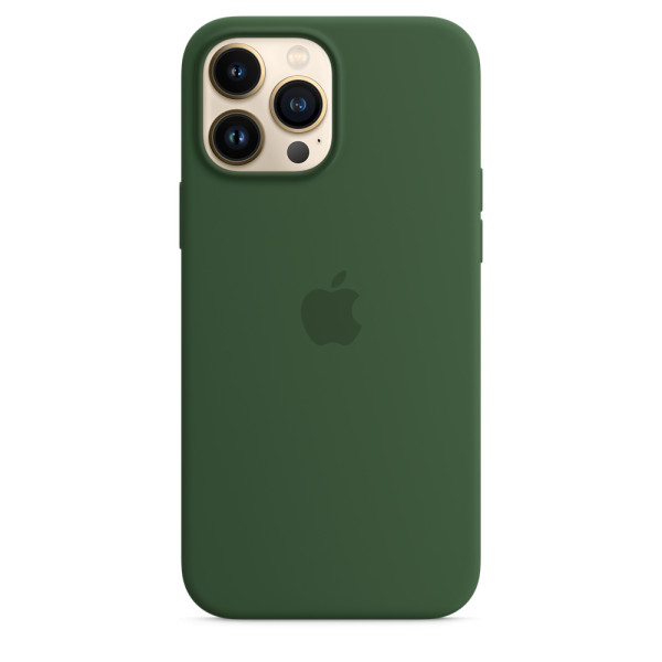 Funda de Silicon con MagSafe para el iPhone 13 Pro Max - Verde Trebol