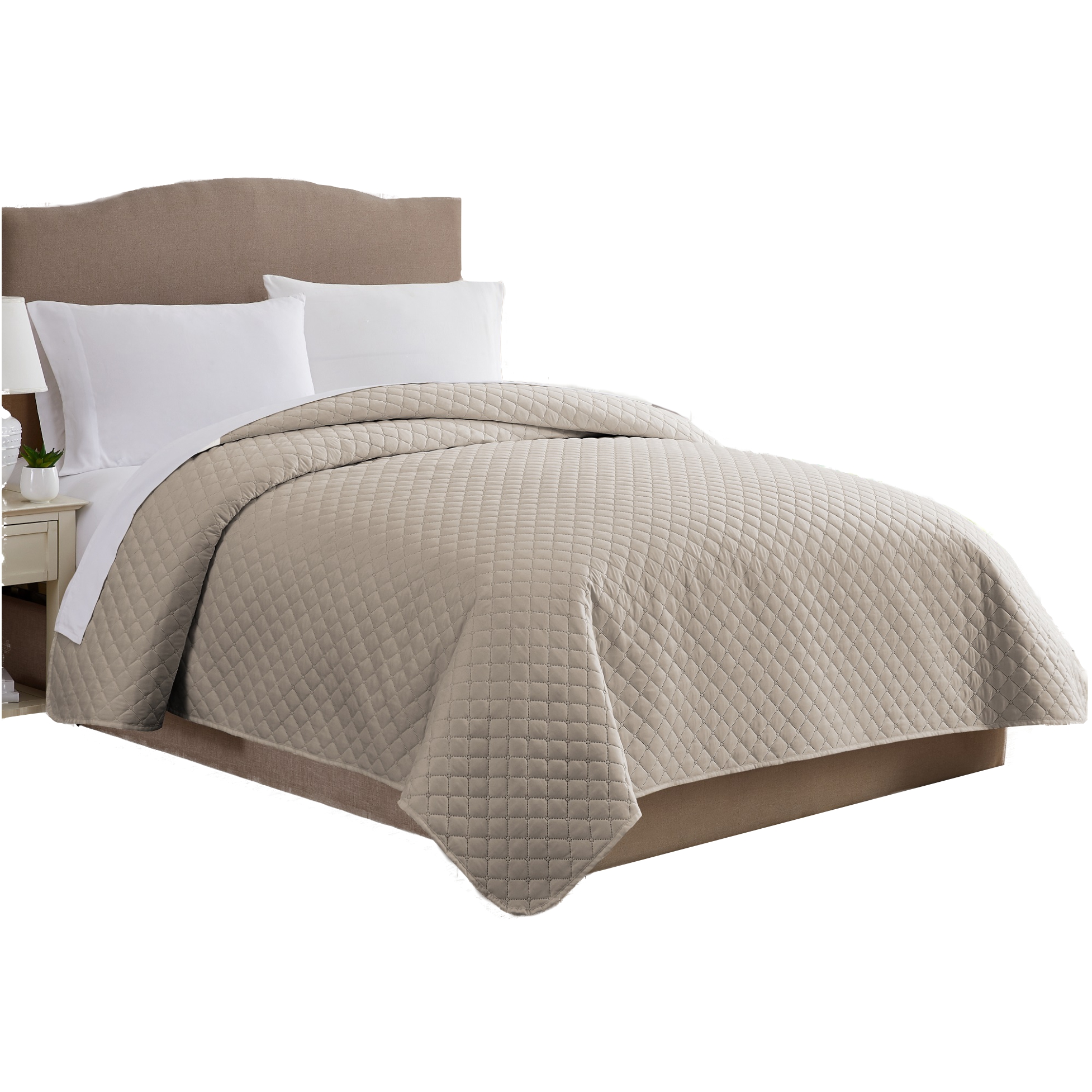 Colcha Ligera Suave Queen Color Marrón Claro - Allure