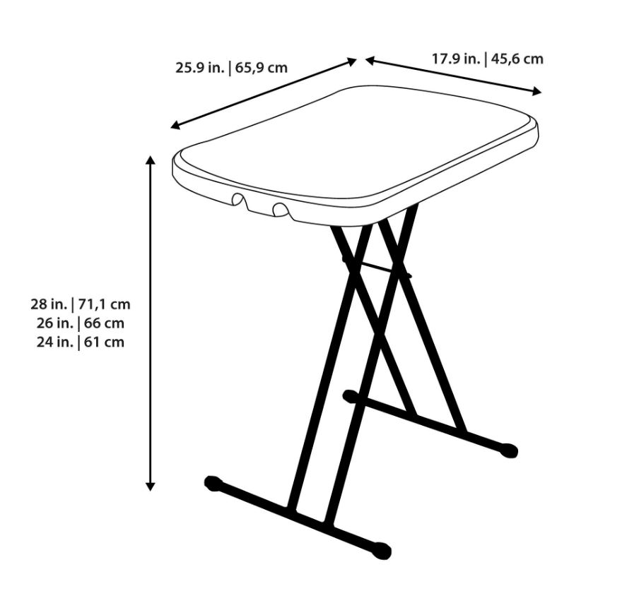 Mesa personal ajustable 26" Lifetime