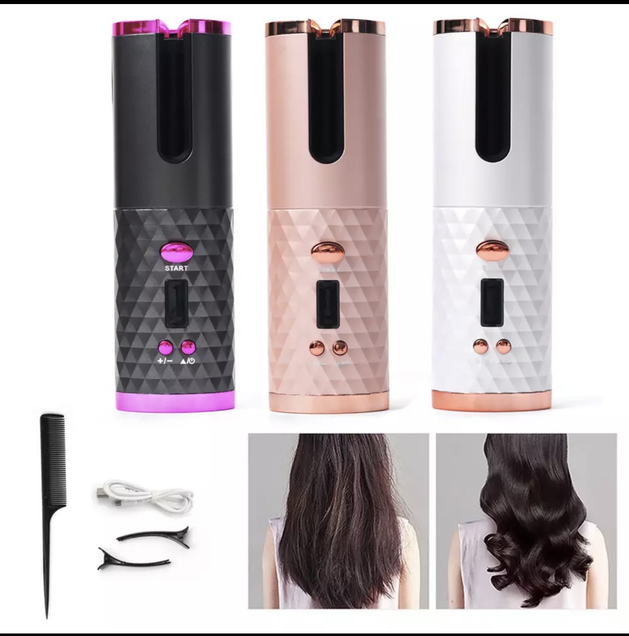 Rizador Automático Inalámbrico para hacerte ondas