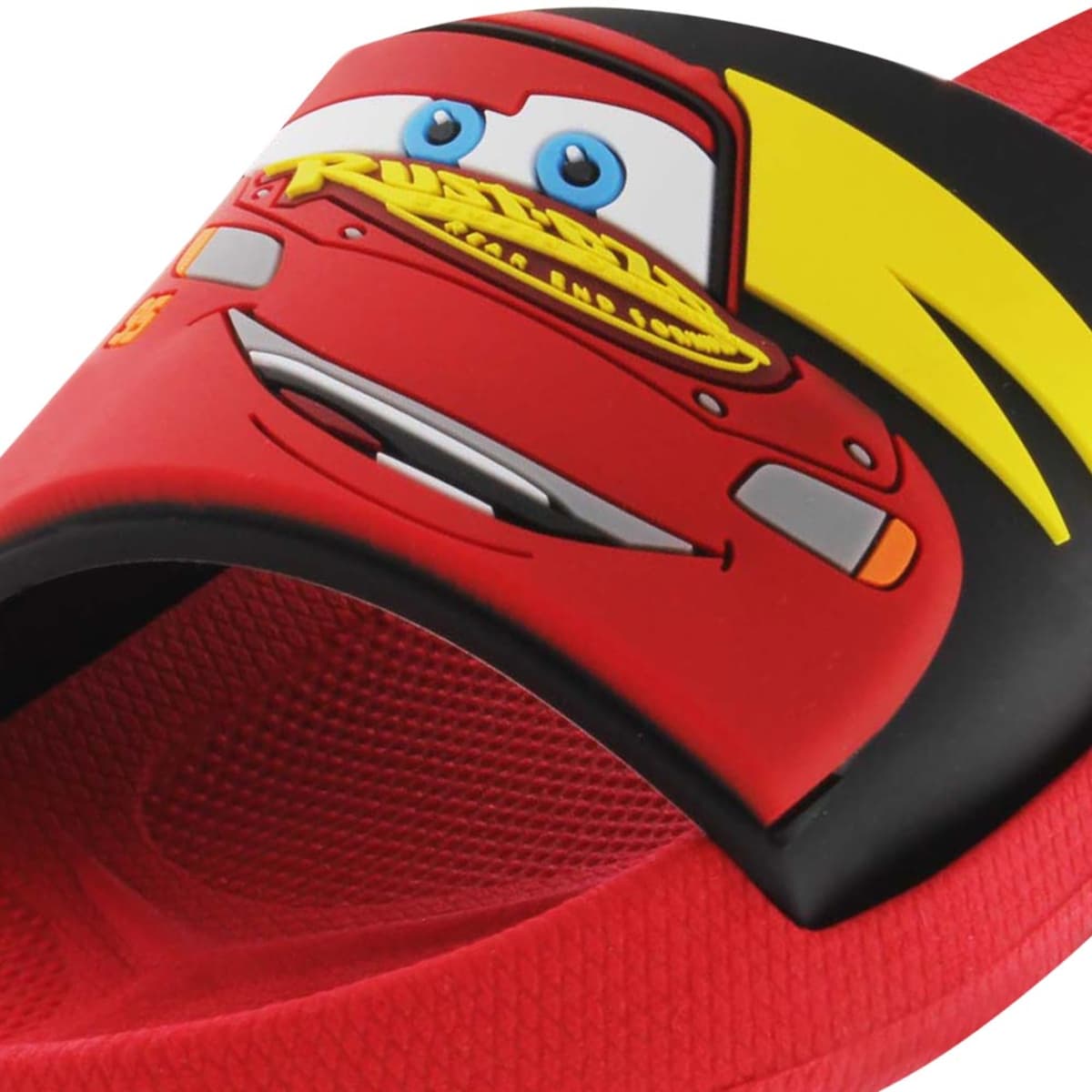 Sandalias de playa o baño para niño de Cars, color rojo, mod. 1035315