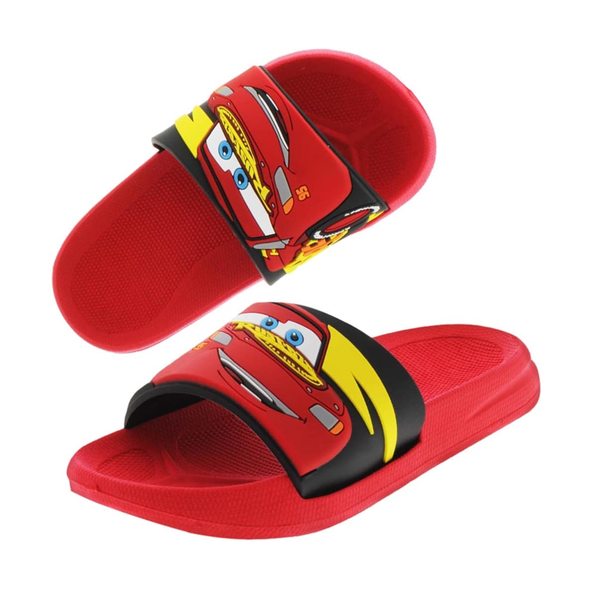 Sandalias de playa o baño para niño de Cars, color rojo, mod. 1035315