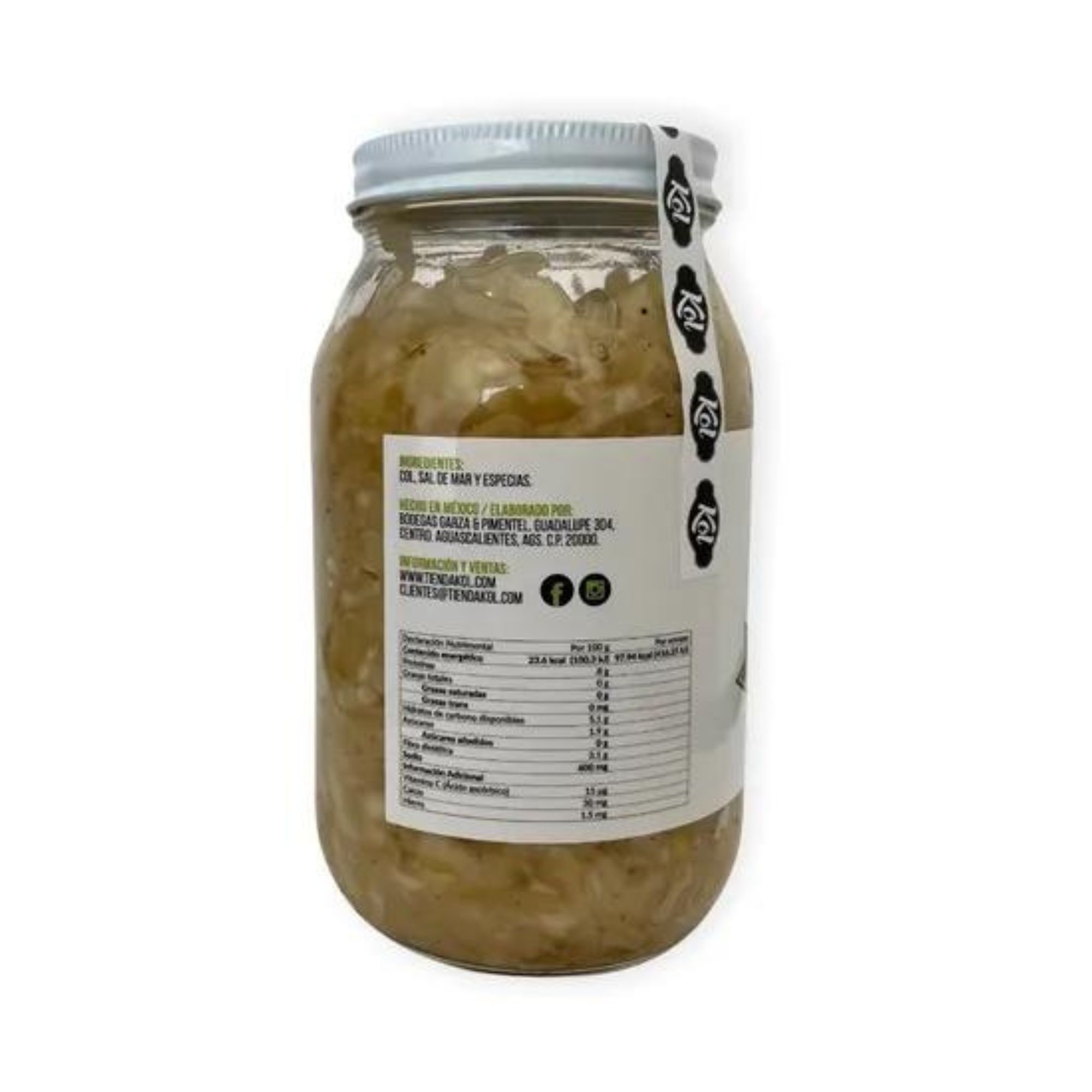 Chucrut Natural Col Fermentada 415g Sauerkraut Kol