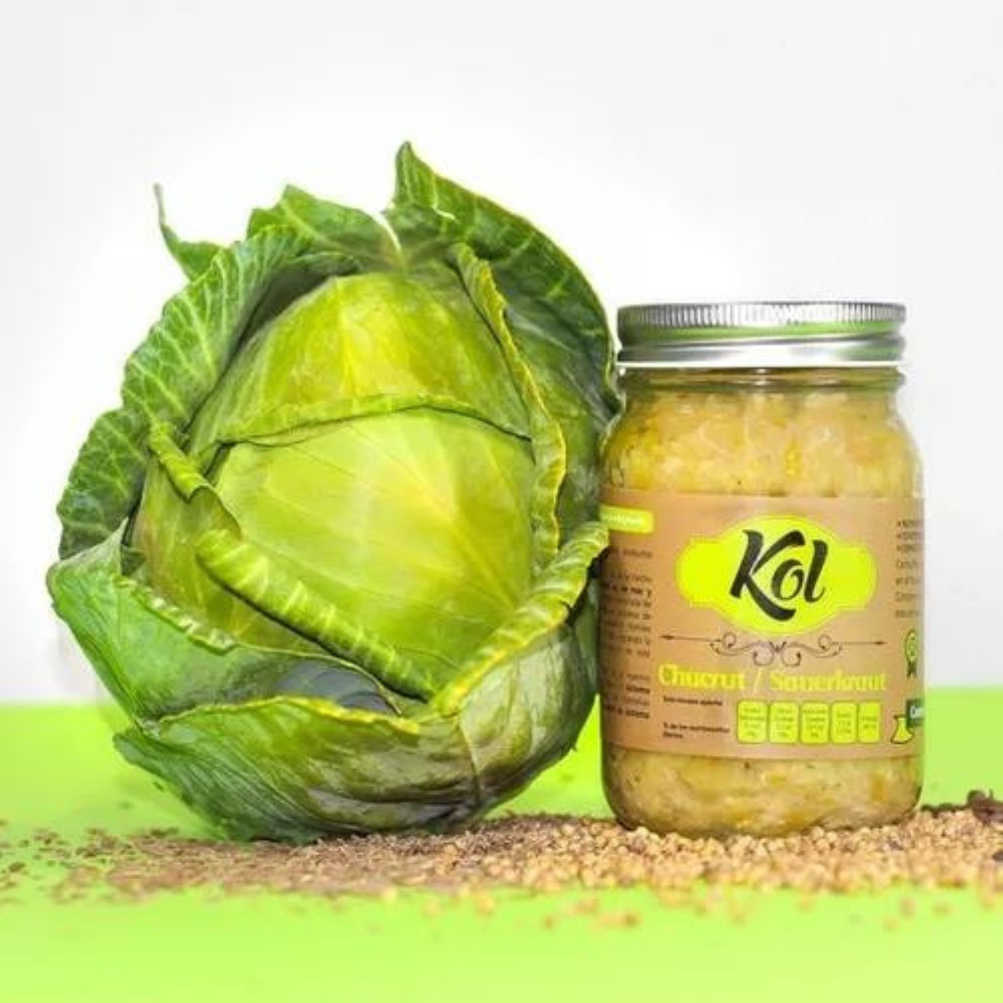 Chucrut Natural Col Fermentada 415g Sauerkraut Kol