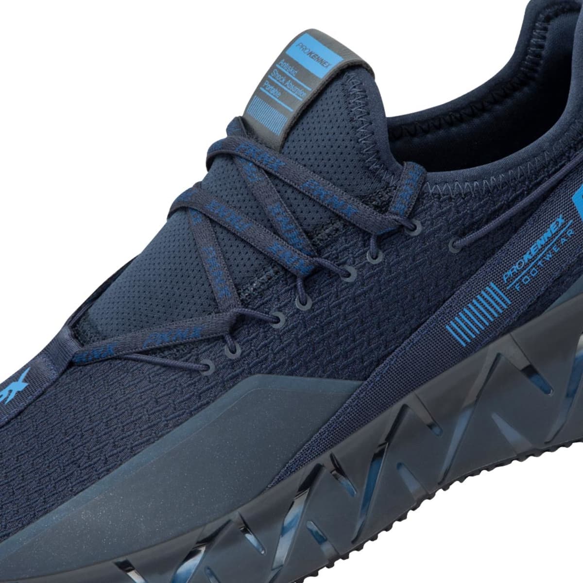 Tenis deportivo para caminar marca Prokennex, para hombre, color azul marino, mod. 1025386