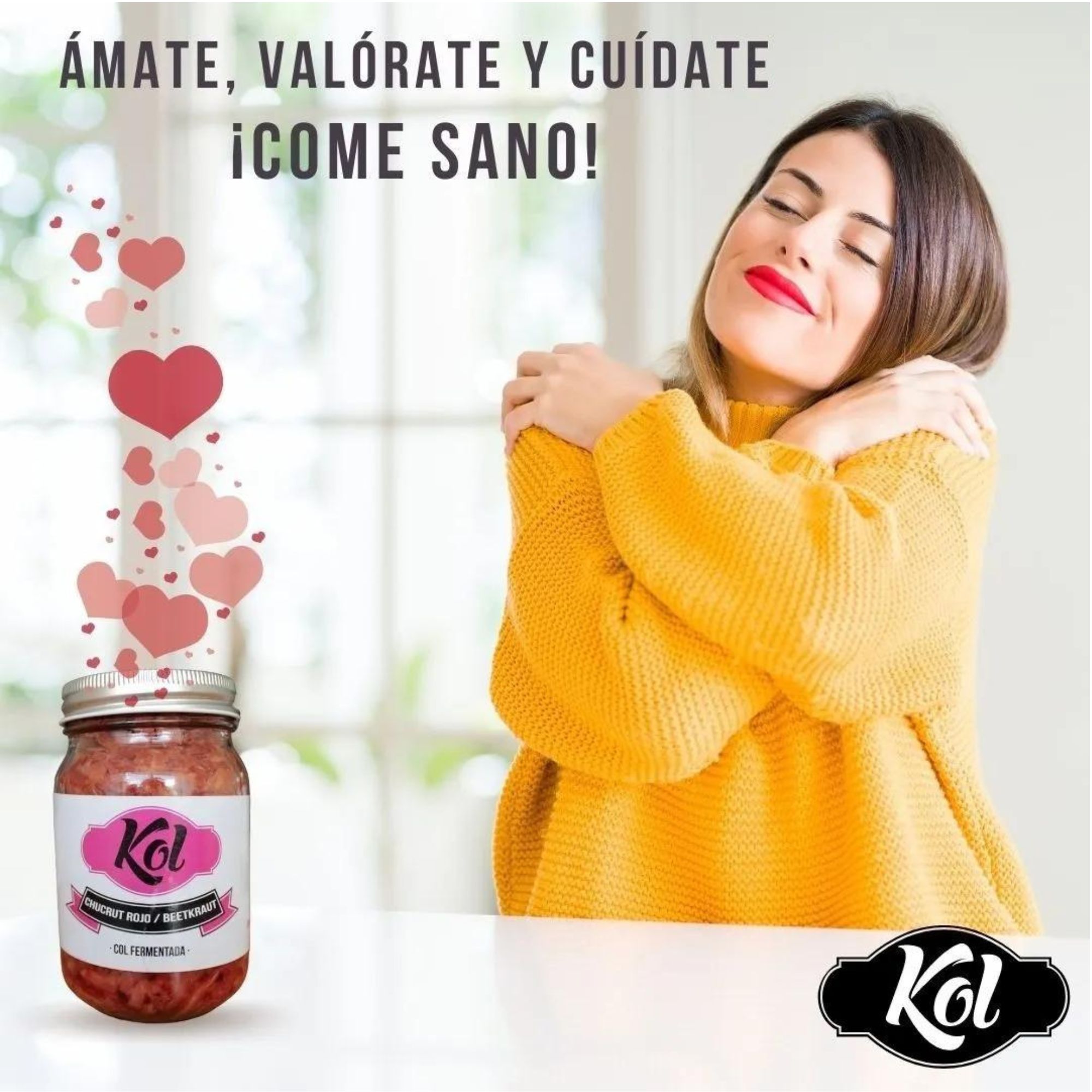 Chucrut Natural Col Fermentada 415g Sauerkraut Kol