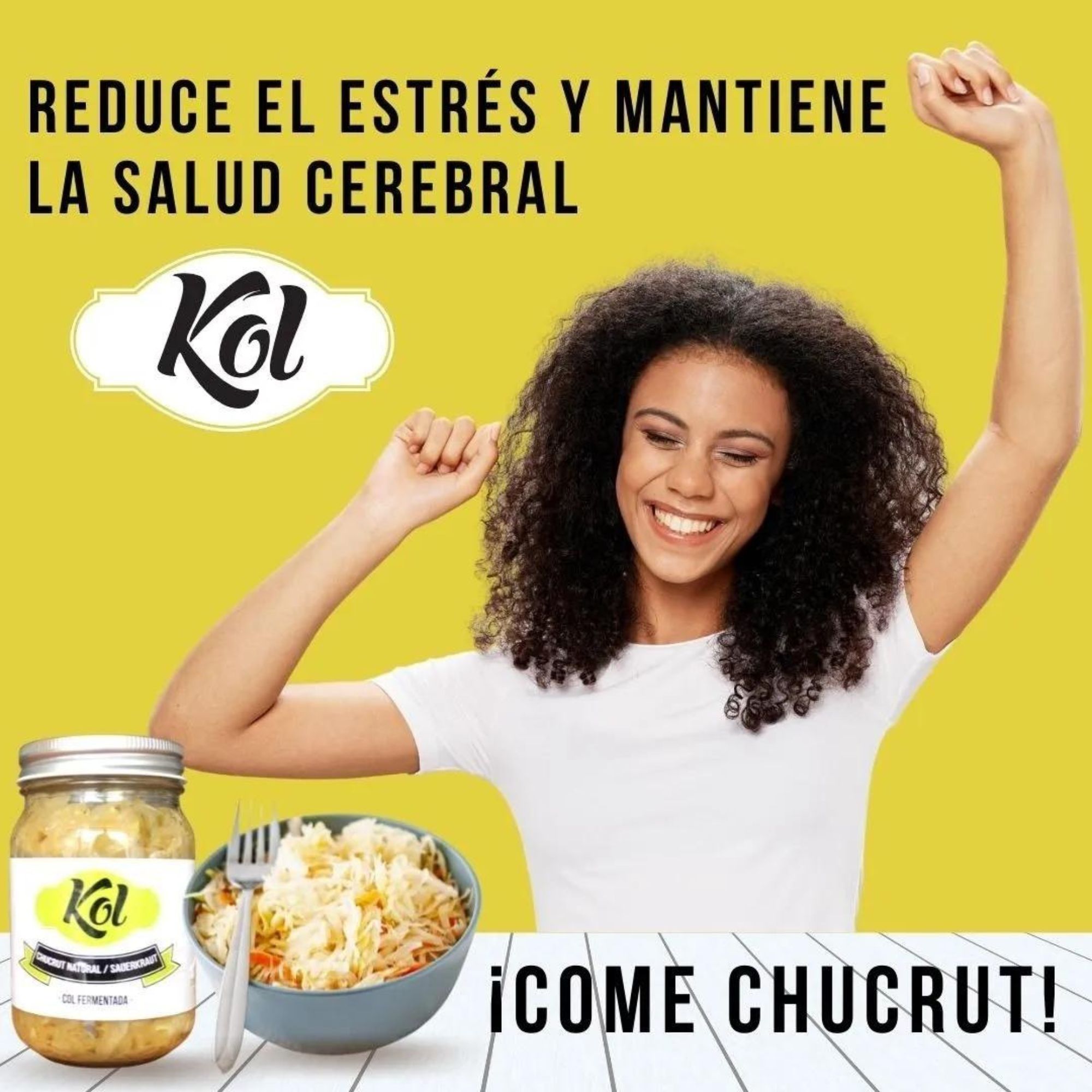 Chucrut Natural Col Fermentada 415g Sauerkraut Kol